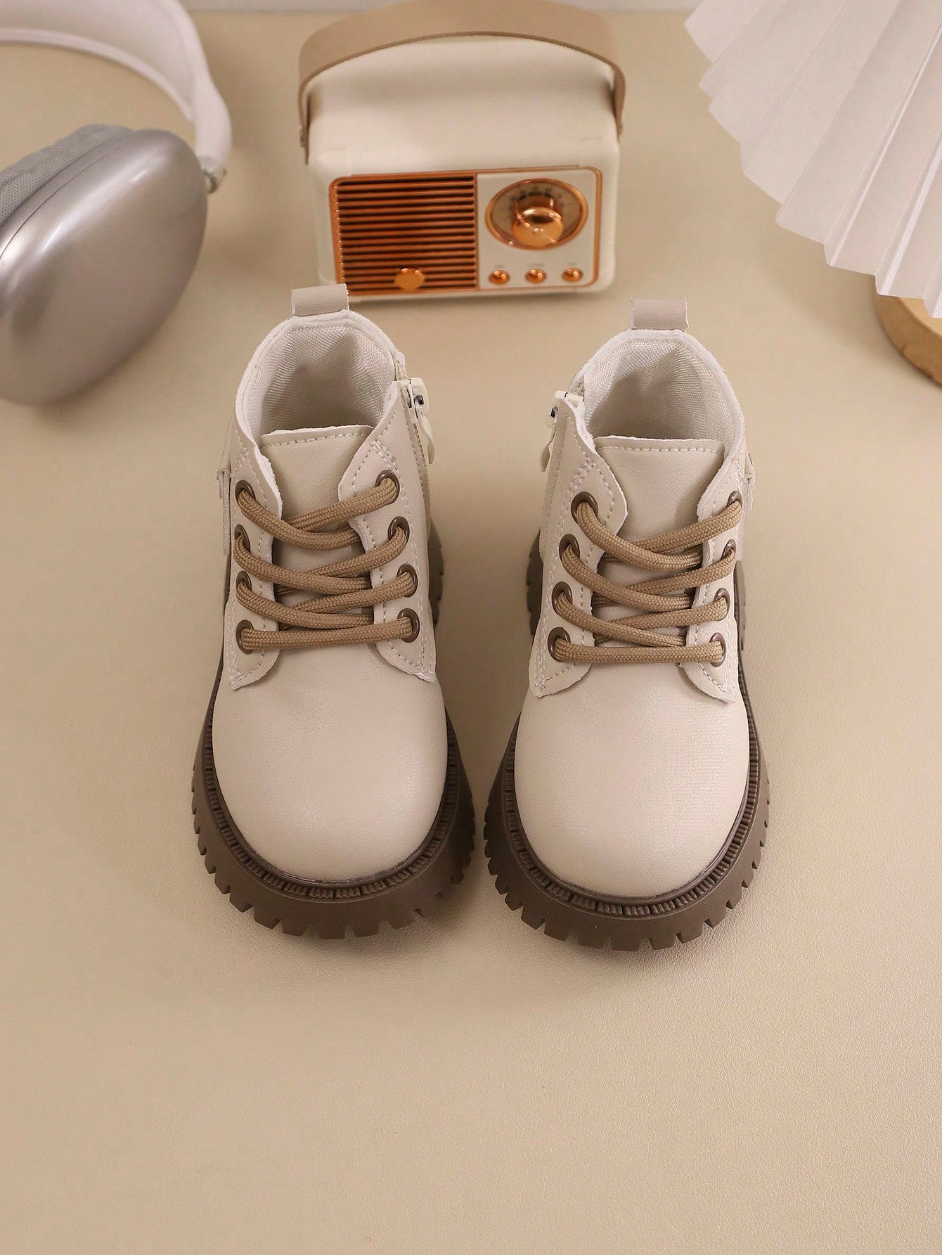Children's Boots, Unisex, Autumn/Winter New Style, Zipper & Lace-Up, Fashionable & Elegant, Lightweight & Comfortable, Suitable For Outdoor Hiking. Boots