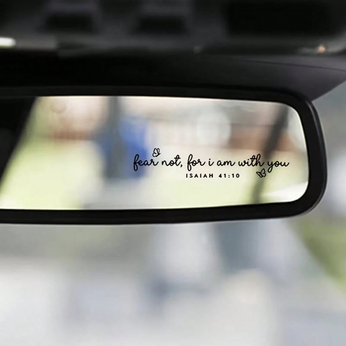 Christian Car Decal Fear Not For I Am With You Sticker- Isaiah 41 10 Bible Verse Vinyl Water Cup Stickers, Computer Notebook Stickers, Car Stickers, Glass Window Stickers, Car Decals