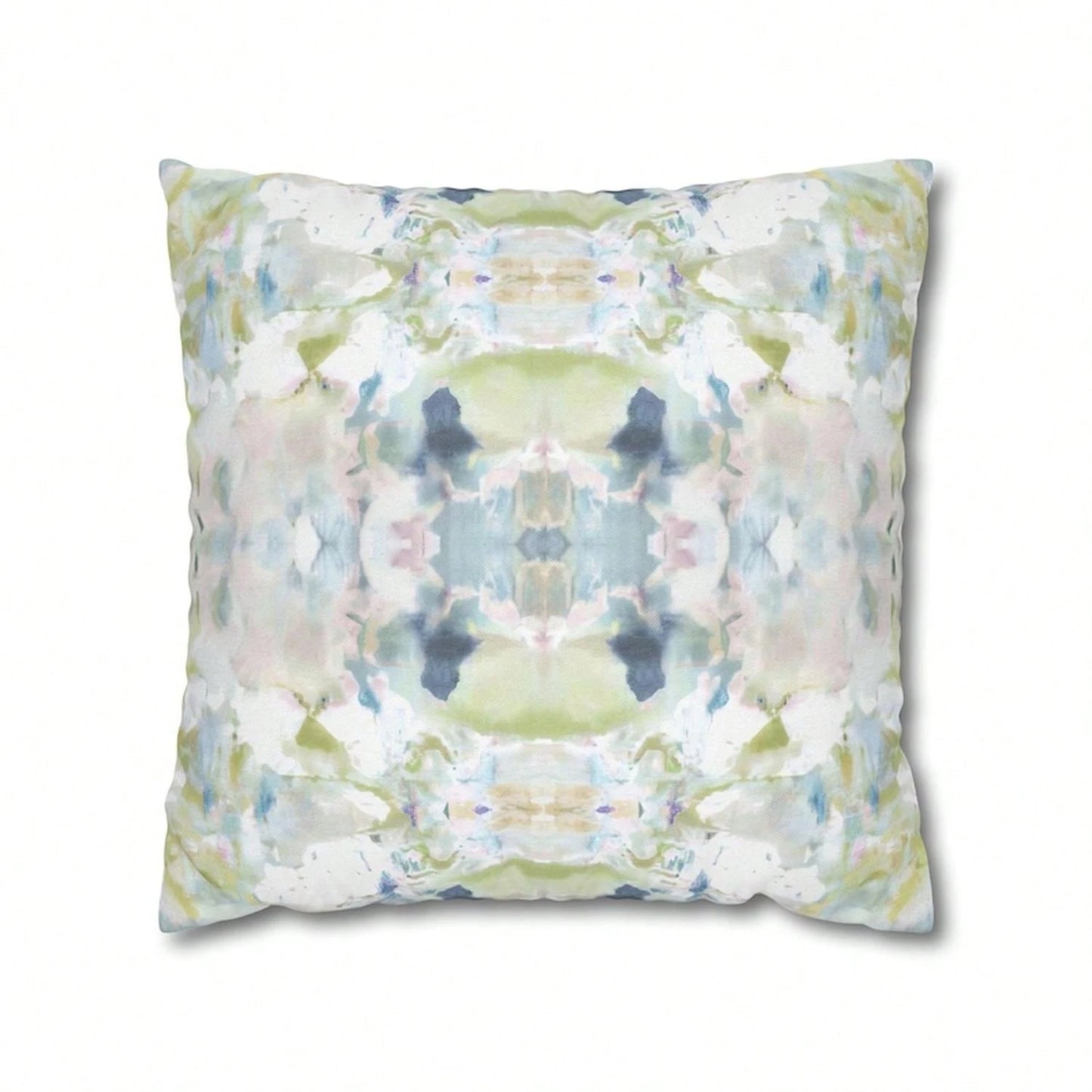 CKnight [Room Decor Pillow]Mirrored Art Throw Pillow Cover Blush Sage Green Watercolor Pillow Case Abstract Art Home Decor College Gi Bedroom Impressionist Modern