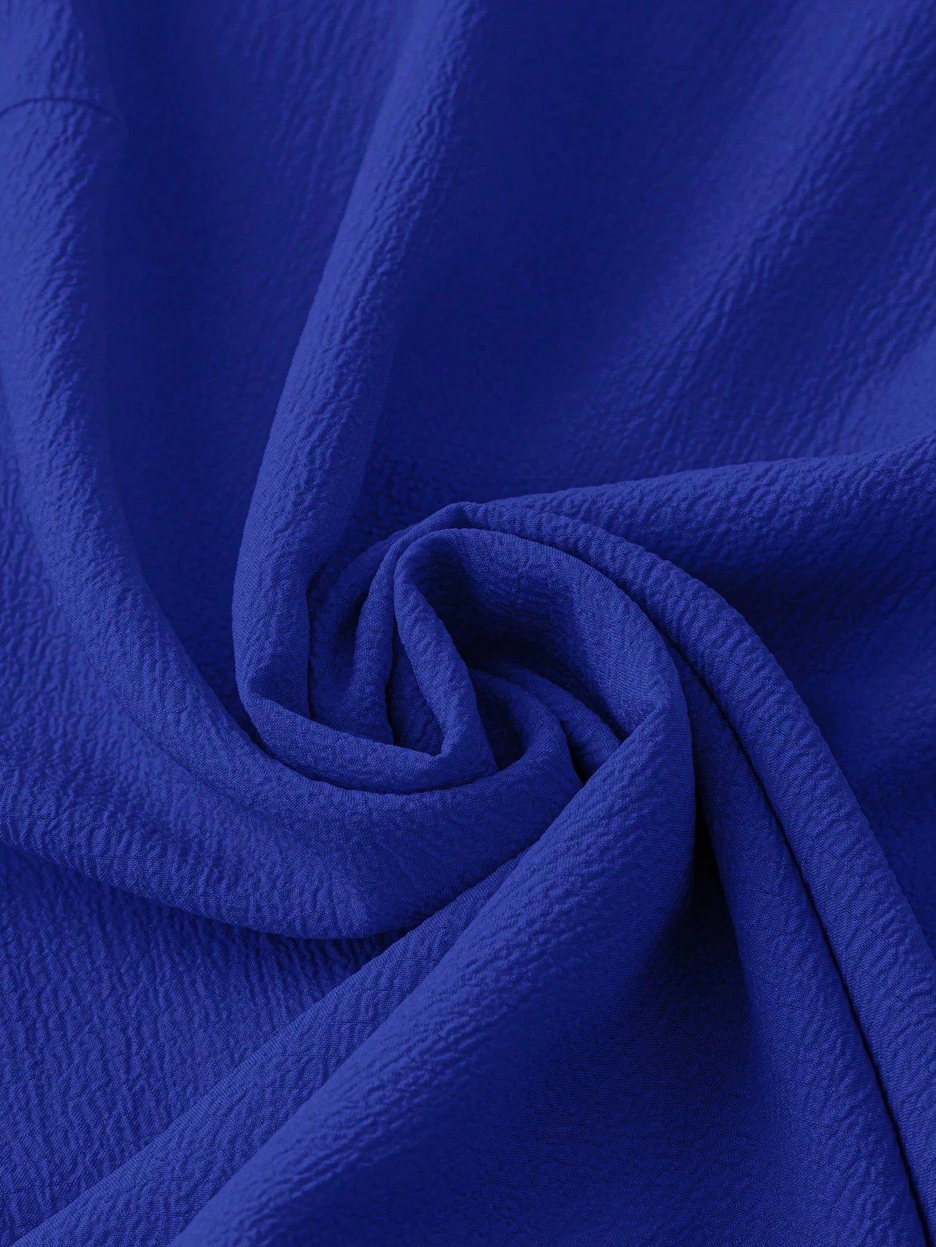 Clasi Plus Size Solid Color Stand Collar Ruffle Hem Elegant Office Shirt