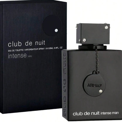 Club De Nuit Intense Man By Armaf EDT 3.6oz/105ml Spray For Men- Long-Lasting Sophisticated Masculine Fragrance With Bold Lemon, Birch & Musk Notes| Premium Arabian Luxury Cologne| Iconic Complimen