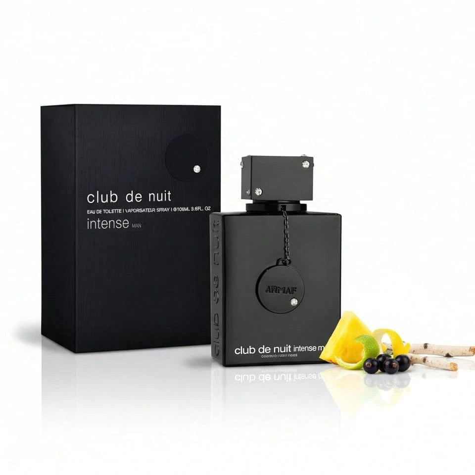 Club De Nuit Intense Man By Armaf EDT 3.6oz/105ml Spray For Men- Long-Lasting Sophisticated Masculine Fragrance With Bold Lemon, Birch & Musk Notes| Premium Arabian Luxury Cologne| Iconic Complimen