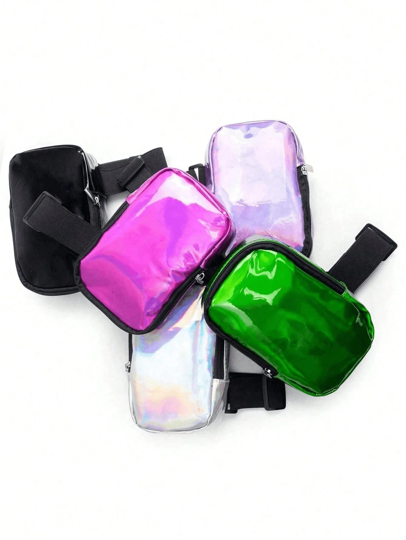 Colorful Holographic Thigh Bag- Phone Holder Unisex Holiday Bag- Rainbow Ankle Bag- Reflective Carnival Bag Sports Bag Waterproof Bag Holiday Beach Travel Vacation Waterproof Phone Bag Summer Swimm
