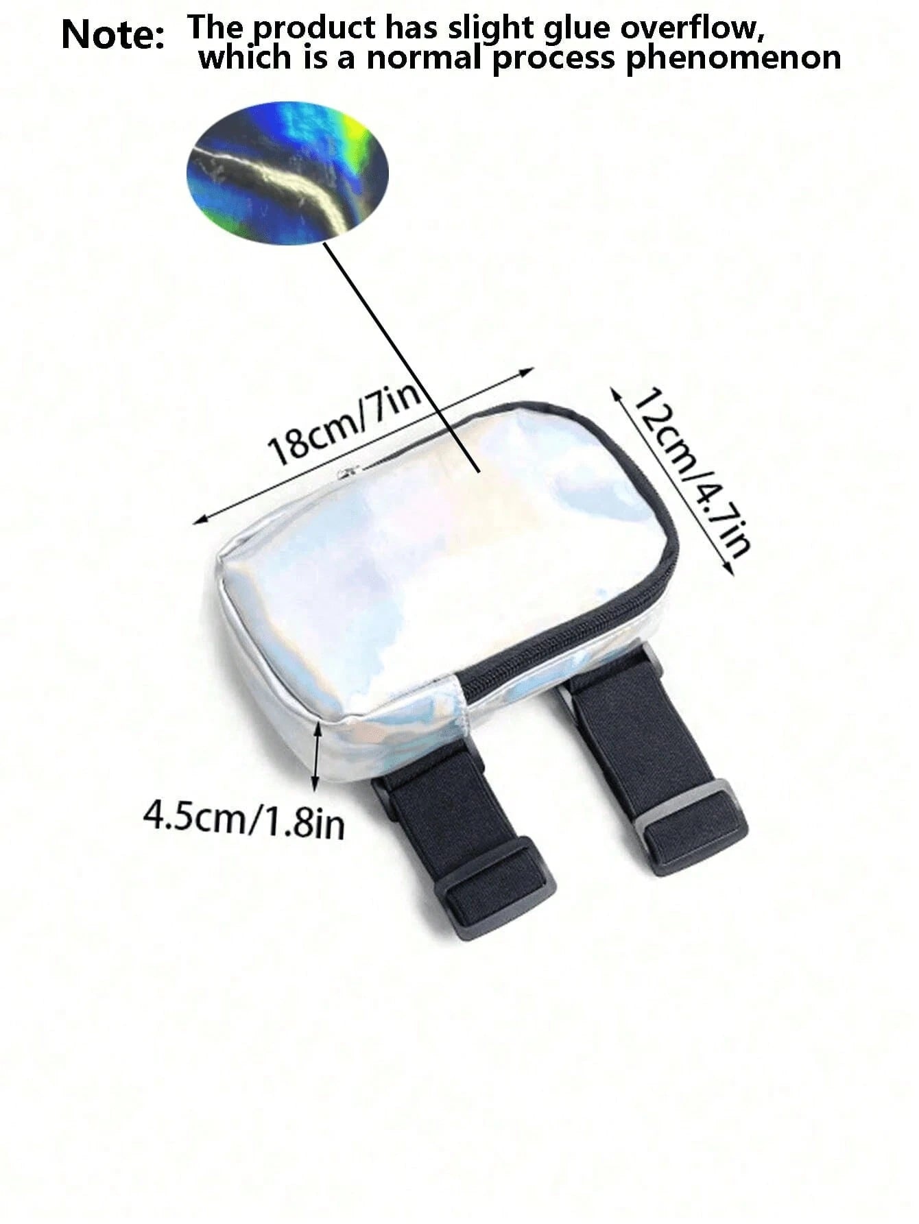 Colorful Holographic Thigh Bag- Phone Holder Unisex Holiday Bag- Rainbow Ankle Bag- Reflective Carnival Bag Sports Bag Waterproof Bag Holiday Beach Travel Vacation Waterproof Phone Bag Summer Swimm