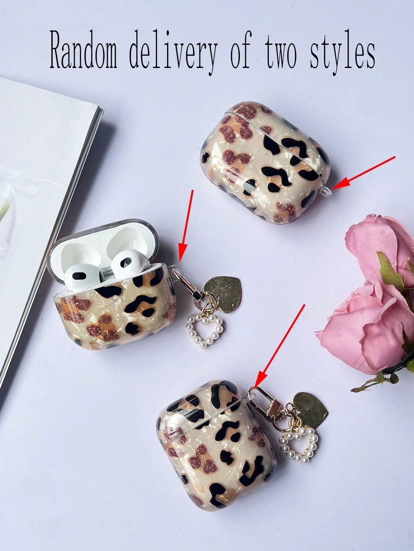 Compatible With AirPods 4 Pro 3 Protective Case Shell Pattern Leopard Print Gold Apple Bluetooth Earphone Case With Keychain For AirPods 1/2 Soft Shell For AirPods Pro 2 3rd Generation Earphone Case