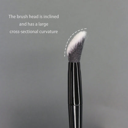 Contour Concealer Brush With Slanted Angled Ferrule And Large Curved Bristles, Available In 3 Colors. The Angled And Curved Design Effectively Fits The Contours Of The Face For Efficient Concealing.,F