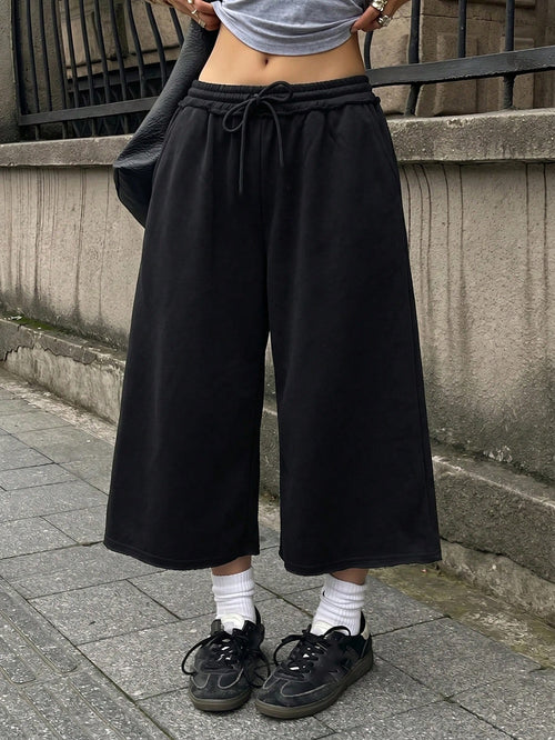 Coolane Summer Outfits For Women Streetwear Casual Vintage Sportswear Going Out Black Shorts,For Sporty,Gym,Run