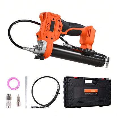 Cordless Grease Gun, 8000 PSI Max Pressure, Battery Operated Grease Gun With LED Light & 35.4-Inch Long Hose, Compatible With 18V Makita Batteries, For Greasing Vehicles Or Machines(Tool Only)