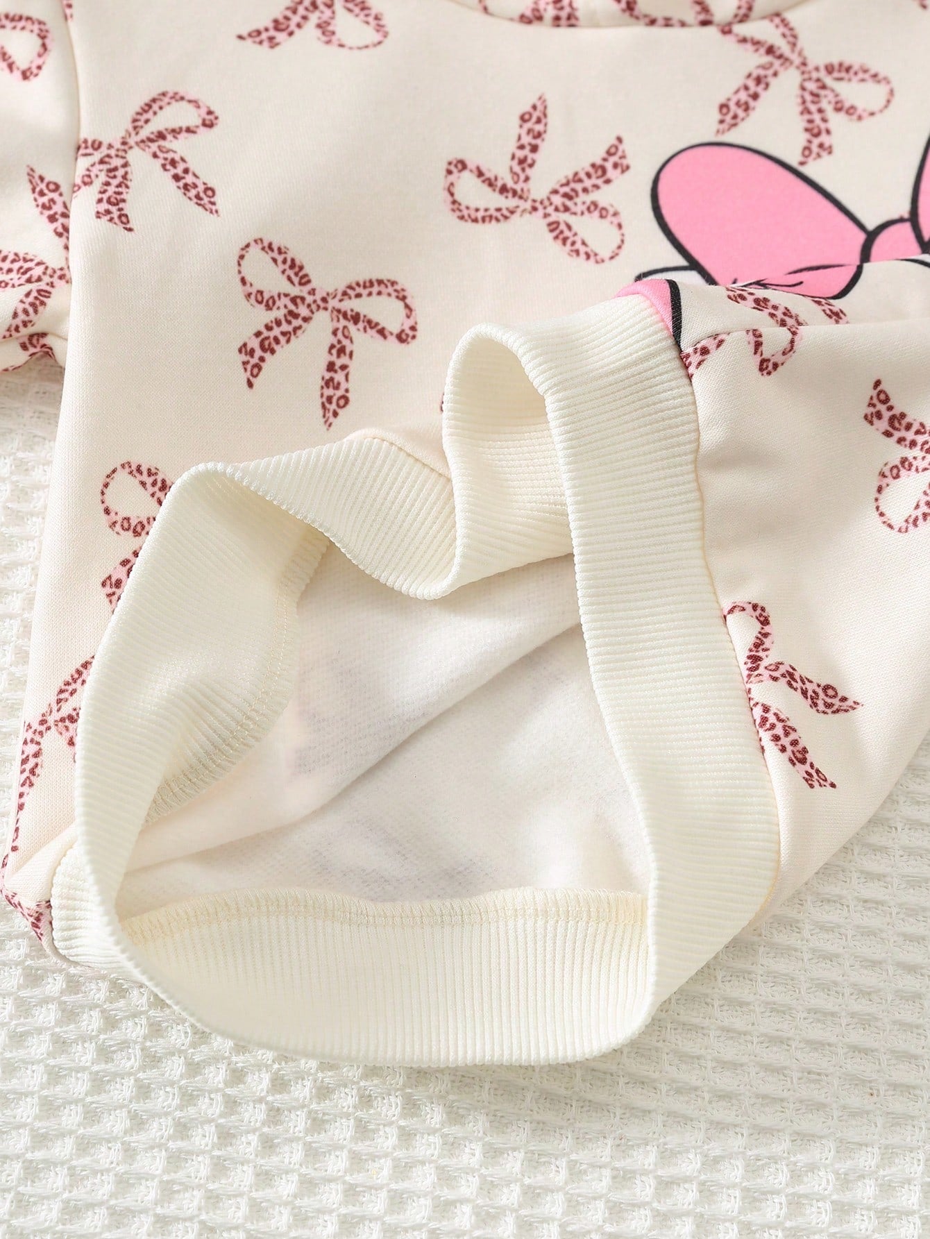 Cozy Pixies Baby Girl Cartoon Cat Leopard Print Bow Pattern Knitted Soft Hooded Long Sleeve Pullover Sweatshirt Elastic Waist Long Pants 2 Pieces Set