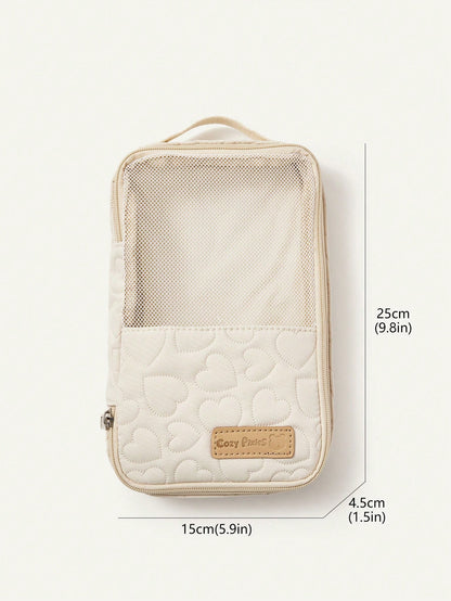 Cozy Pixies Beige Baby Diaper Bag, For Diaper And Outfit Storage, Can Be Placed In Mommy Bag