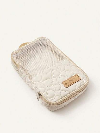 Cozy Pixies Beige Baby Diaper Bag, For Diaper And Outfit Storage, Can Be Placed In Mommy Bag