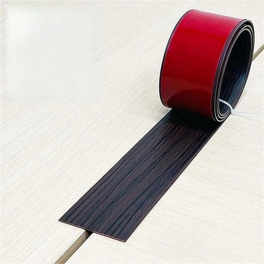 Cubidupi Self-Adhesive Floor Transition Strips, Elegant Wood-Grain Plastic Floor Partitions, With Easy-To-Install Plastic Composite Floor Covers, Home Renovation And Building Materials.