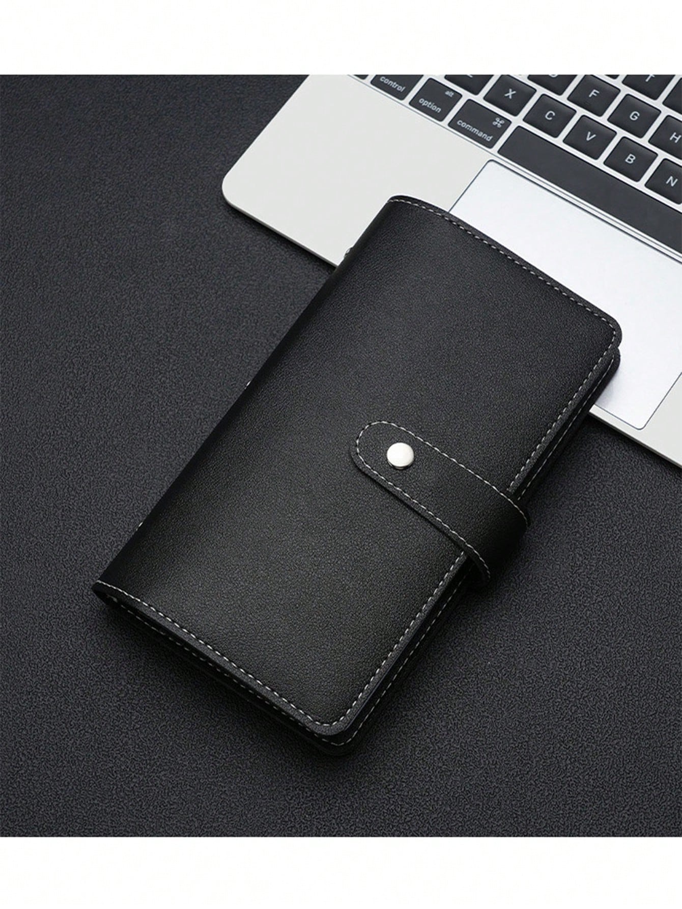Custom Business Card Book Holder Name Card Organizer Professional Office Journal Namecard Holder Organizer Holds 96Cards Black Pink Credit Card Holder Case Snap Closure Business ID Card Organizer Pouc
