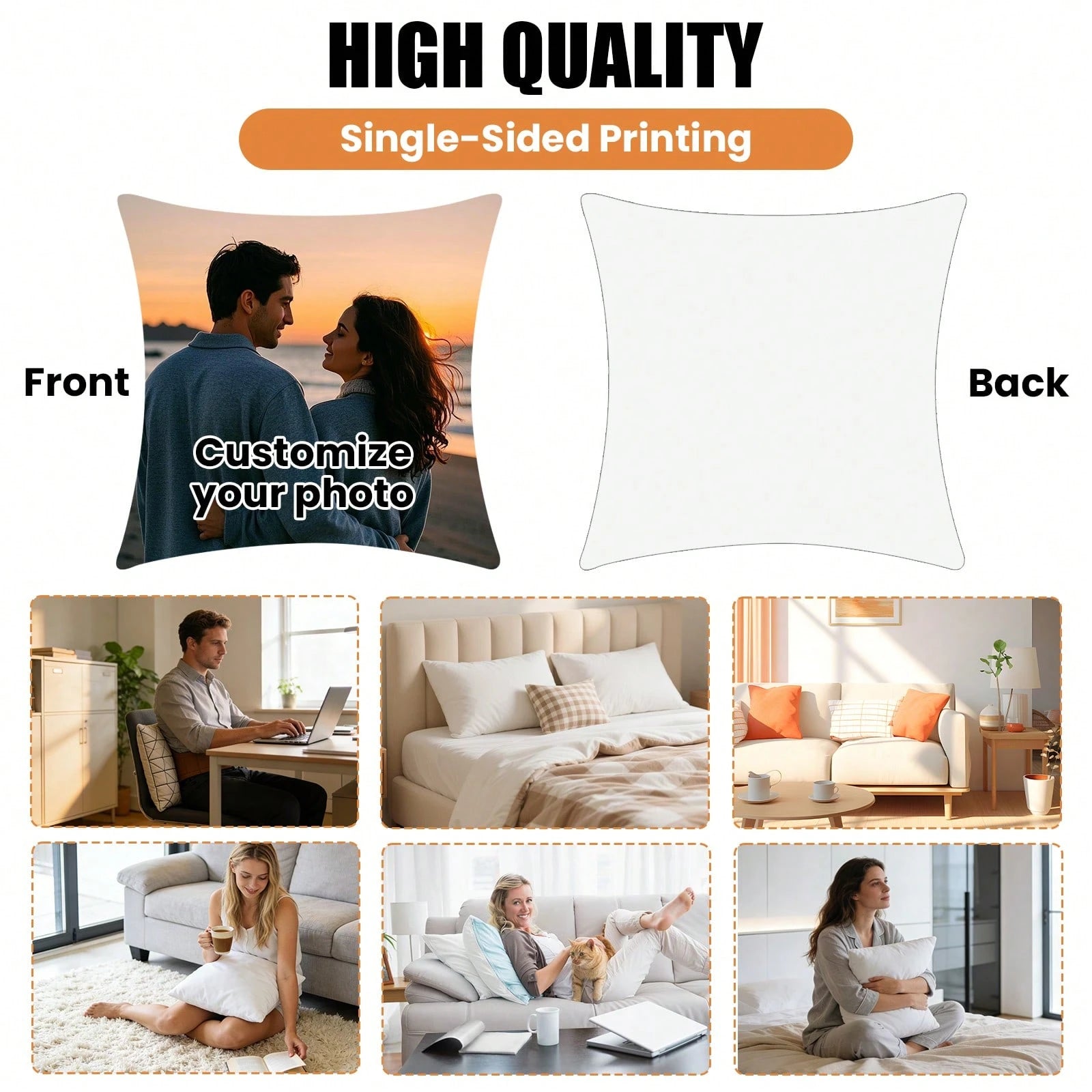 Custom Memorial Throw Pillow Cover Custom Pillow With Pillow Insert Graduation Party Birthday Wedding Ideal Gift Custom Pillow Decrotive Personalized Items Couples Pillow Personalized Halloween Thanks