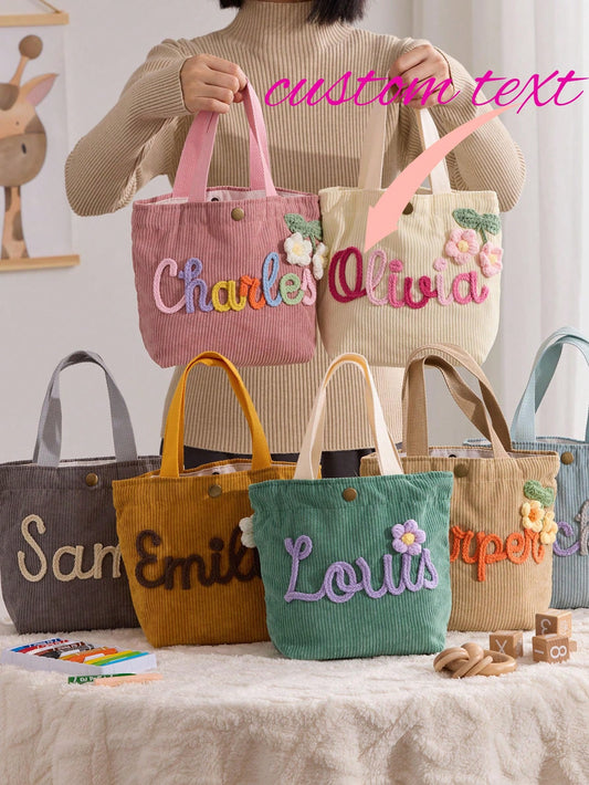 Custom Name Handbag, Personalized Handbag, Party Girl Gift, Teen Handbag, Customized Gift, Travel Handbag, Custom Name Handbag For Girls., Monogrammed Handbag