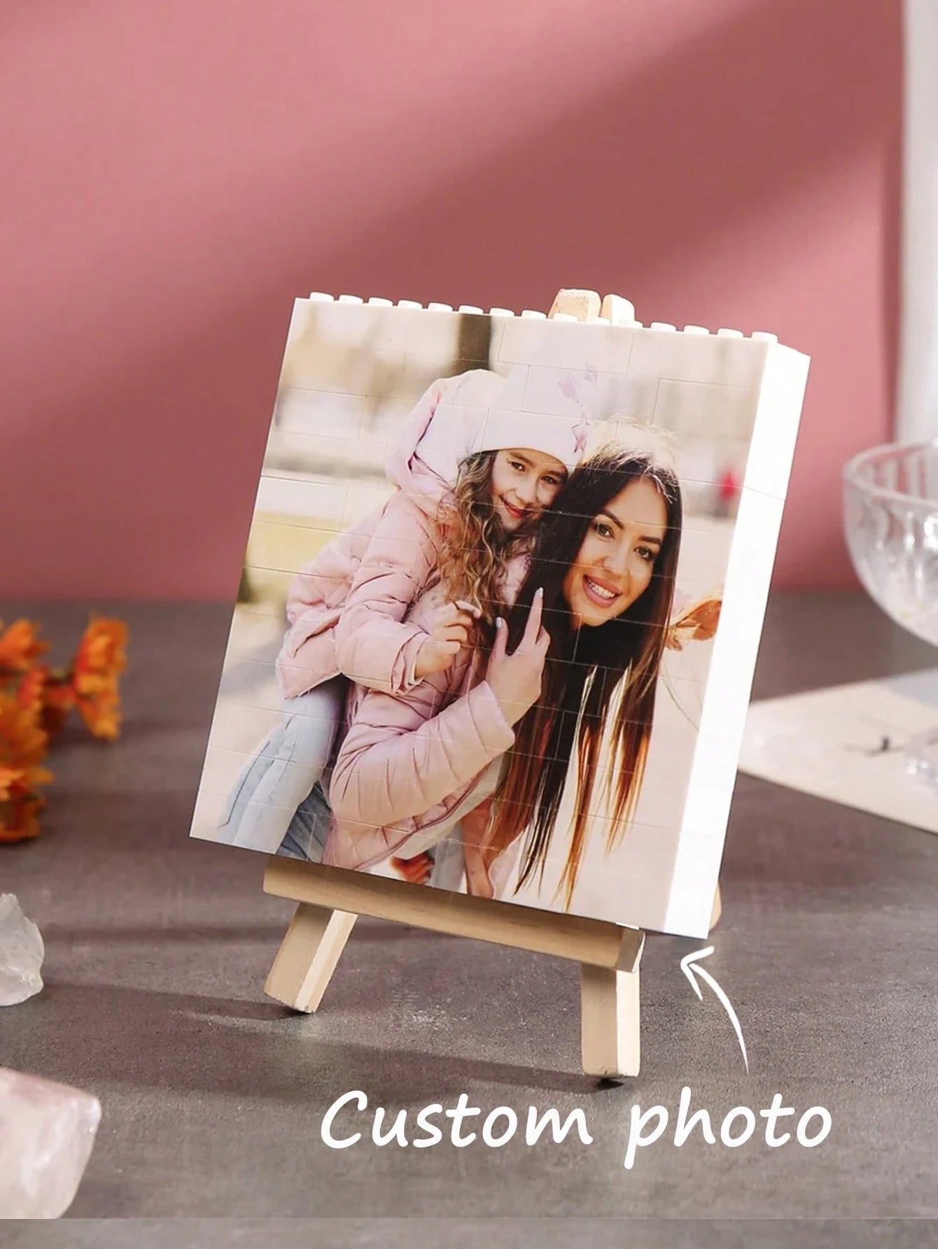 Customizable Photo Puzzle, Personalized Picture Blocks, Colorful Photo Jigsaw Puzzle, Decorative Memory Gift, Christmas, New Year, Valentine's Day, Anniversary Gift Ornamental Exquisite, Stylish, Fash