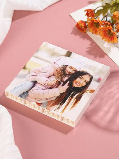 Customizable Photo Puzzle, Personalized Picture Blocks, Colorful Photo Jigsaw Puzzle, Decorative Memory Gift, Christmas, New Year, Valentine's Day, Anniversary Gift Ornamental Exquisite, Stylish, Fash