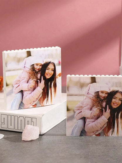 Customizable Photo Puzzle, Personalized Picture Blocks, Colorful Photo Jigsaw Puzzle, Decorative Memory Gift, Christmas, New Year, Valentine's Day, Anniversary Gift Ornamental Exquisite, Stylish, Fash
