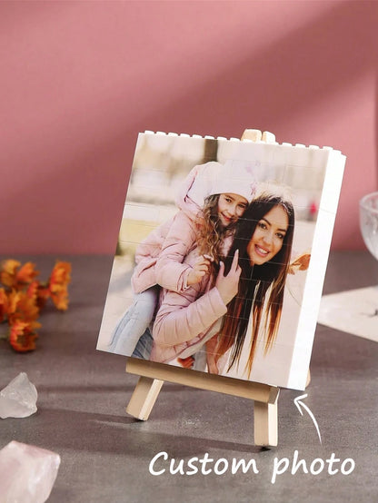 Customizable Photo Puzzle, Personalized Picture Blocks, Colorful Photo Jigsaw Puzzle, Decorative Memory Gift, Christmas, New Year, Valentine's Day, Anniversary Gift Ornamental Exquisite, Stylish, Fash