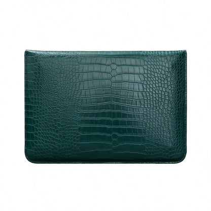 Customized Initial Letters Crocodile Pattern PU Leather Men Laptop Sleeve Bag For Air 13 Case 13.3 15.4 Pro Retina Personalized Women Sleeve Envelope PU Leather Laptop Sleeve Pouch Notebook Stand Cove