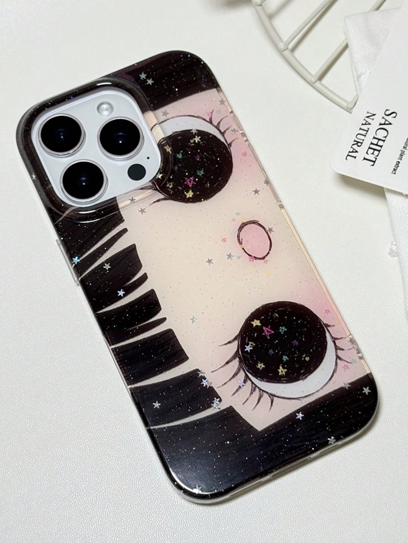 Cute Anime Fashion Phone Case 1pc Cute Cartoon Big Eye Pattern Personalized Phone Case, Fashionable Lolita Style Protective Cover, Compatible With IPhone17/IPhone17 ProMax/IPhone16 Pro Max/IPhone15 Pr
