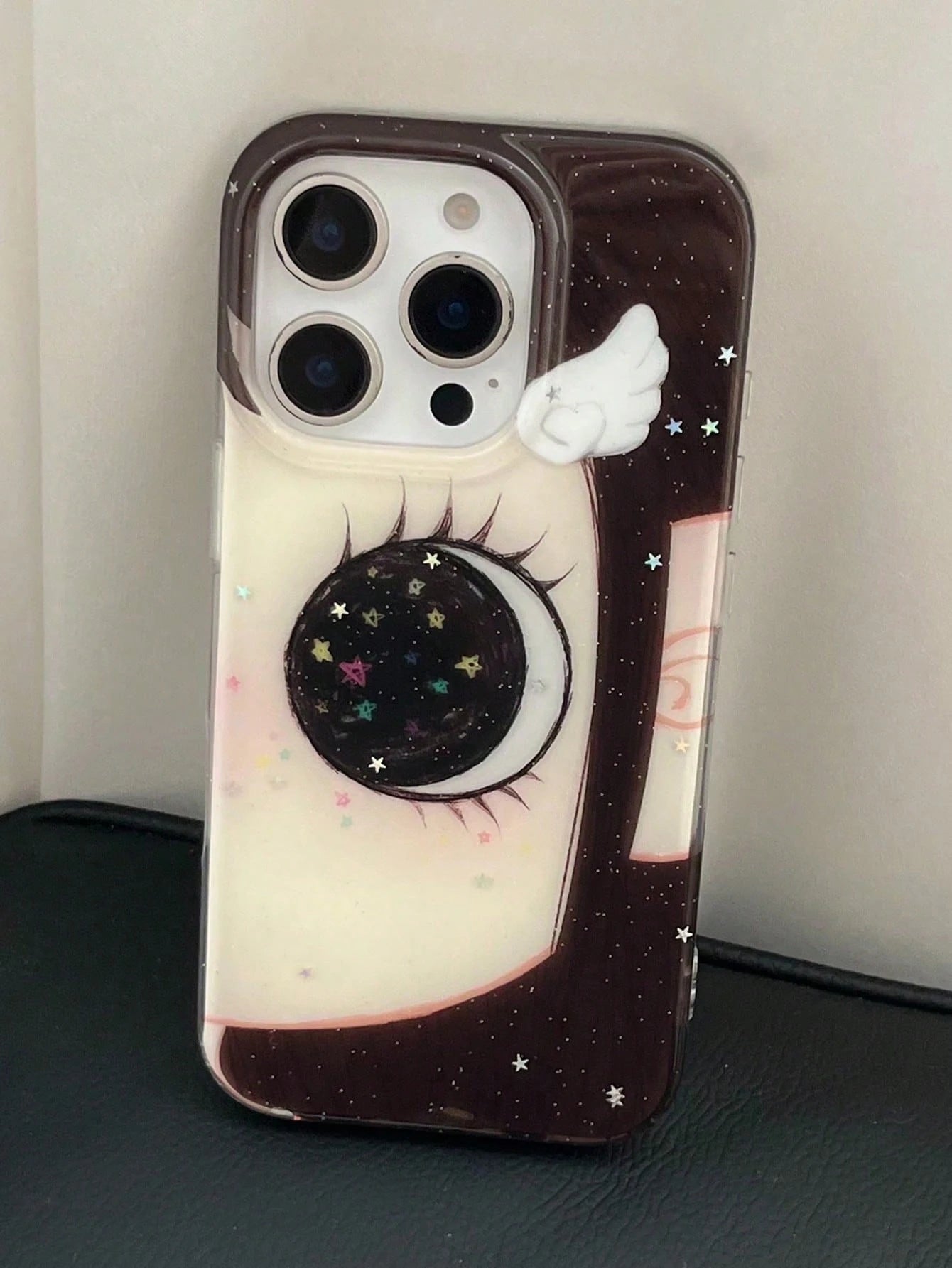 Cute Anime Fashion Phone Case 1pc Cute Cartoon Big Eye Pattern Personalized Phone Case, Fashionable Lolita Style Protective Cover, Compatible With IPhone17/IPhone17 ProMax/IPhone16 Pro Max/IPhone15 Pr