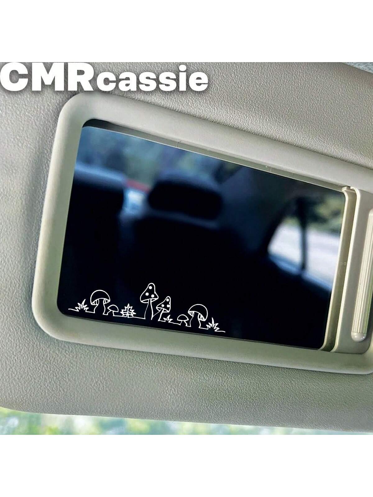 Cute Little Mushroom Vinyl Stickers- Suitable For Car Rear View Mirror, Indoor And Outdoor Use