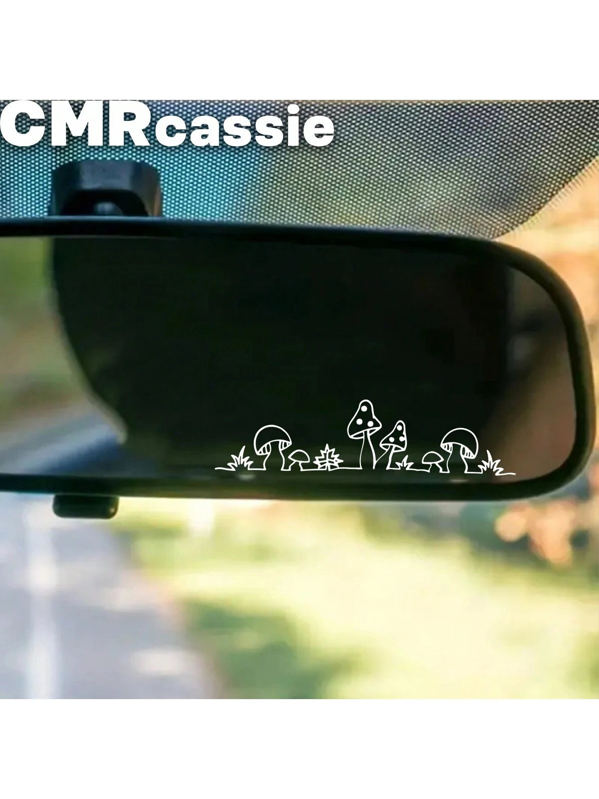 Cute Little Mushroom Vinyl Stickers- Suitable For Car Rear View Mirror, Indoor And Outdoor Use