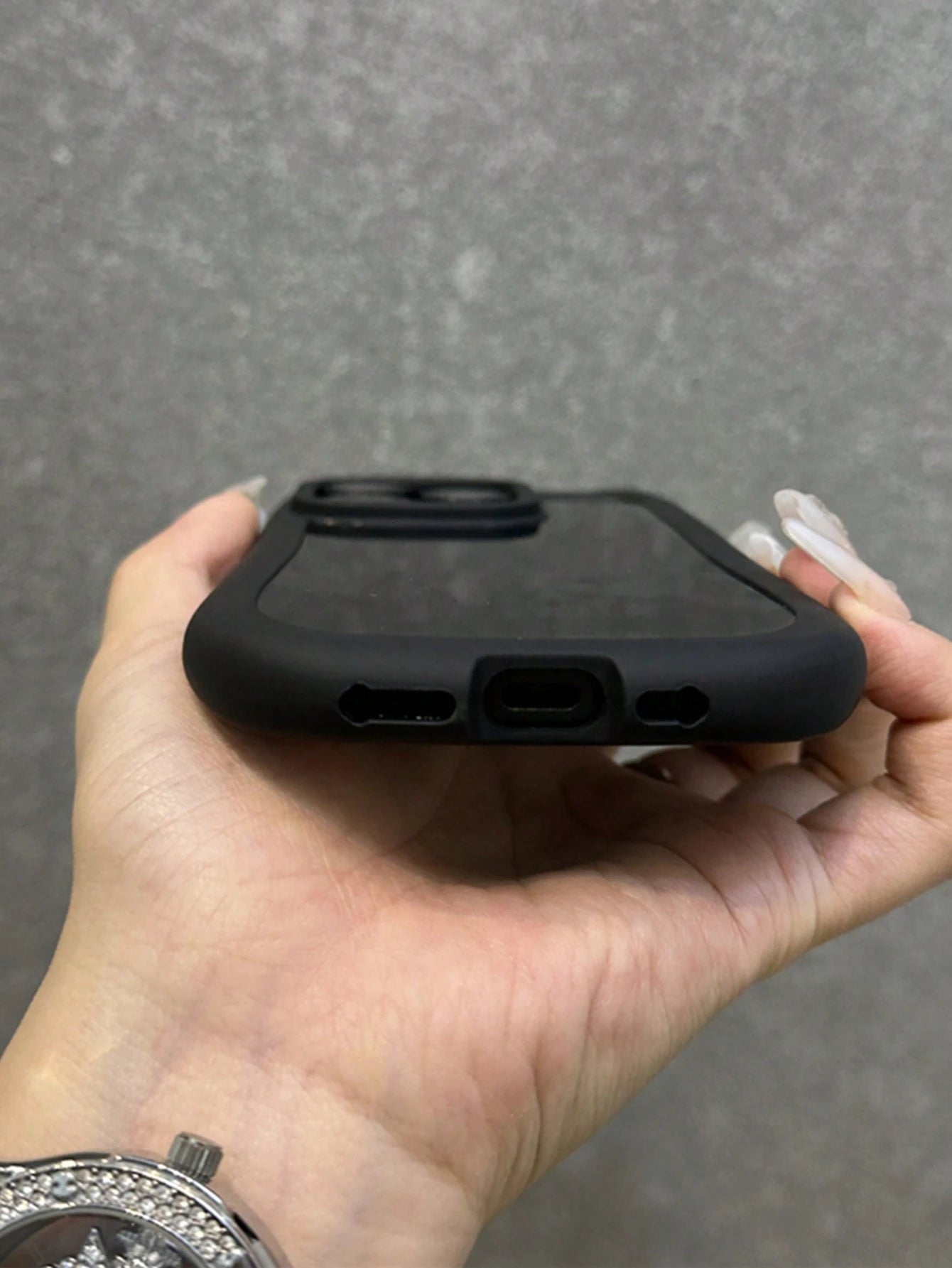 Cute Minimalist Luxury Black Animal Ear Design Soft Novelty Case Compatible With IPhone 17 Pro Max/17 Pro/17 Air/17/16 Pro Max/16/16 Pro/16 Plus/16e/15/15 Pro Max/15 Pro/15 Plus/11/12/13/14 Pro Max/11