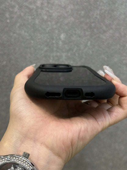 Cute Minimalist Luxury Black Animal Ear Design Soft Novelty Case Compatible With IPhone 17 Pro Max/17 Pro/17 Air/17/16 Pro Max/16/16 Pro/16 Plus/16e/15/15 Pro Max/15 Pro/15 Plus/11/12/13/14 Pro Max/11