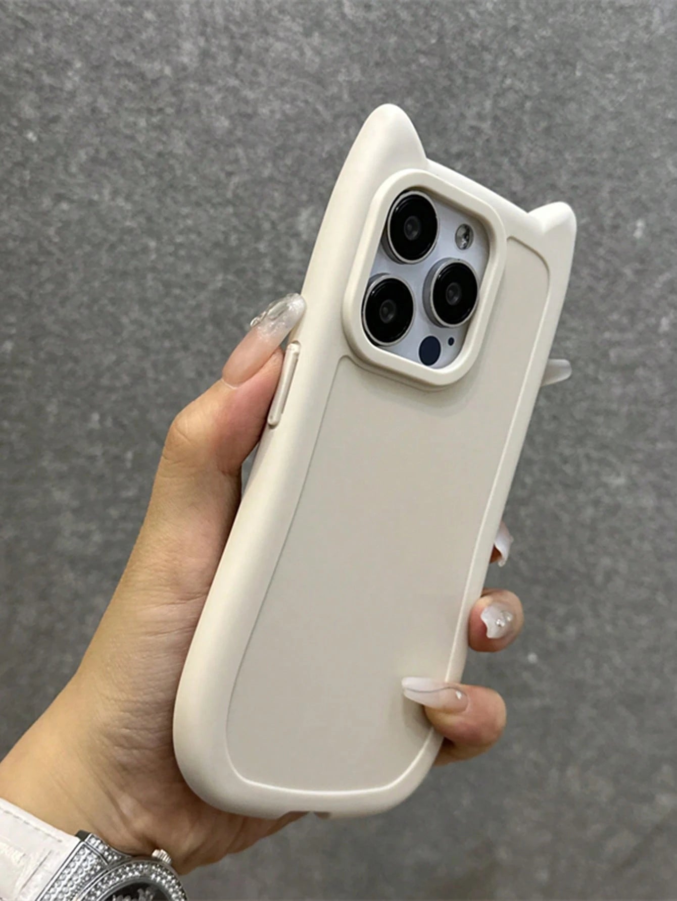 Cute Minimalist Luxury Black Animal Ear Design Soft Novelty Case Compatible With IPhone 17 Pro Max/17 Pro/17 Air/17/16 Pro Max/16/16 Pro/16 Plus/16e/15/15 Pro Max/15 Pro/15 Plus/11/12/13/14 Pro Max/11