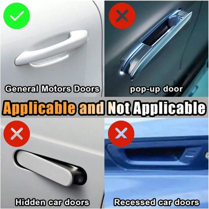 D10PCS Bling Car Door Handle AntiScratch Sticker Bling Car Door Handle Sticker Universal Car Doors Handles Protective Cover Shiny Rhinestone Auto Decor Accories For Women Pink 7001