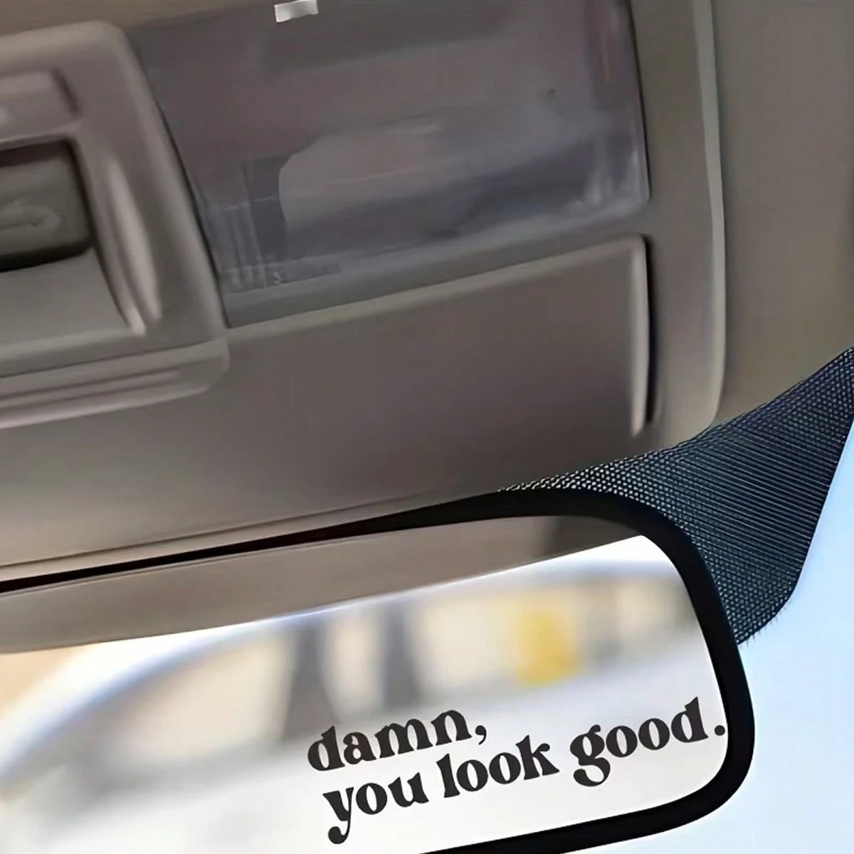 Damn You Look Good Rearview Mirror Decal- Suitable For Car Rearview Mirrors, Water Cup Stickers, Computer Notebook Stickers, Refrigerator Stickers, Car Stickers, Glass Window Stickers. A Cute And Fun