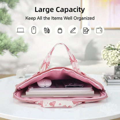 DANYCASE 12-15.6 Inch Laptop Bag, Suitable For Chromebook, Waterproof Laptop Carrying Case, With Shoulder Strap, 360° Protection