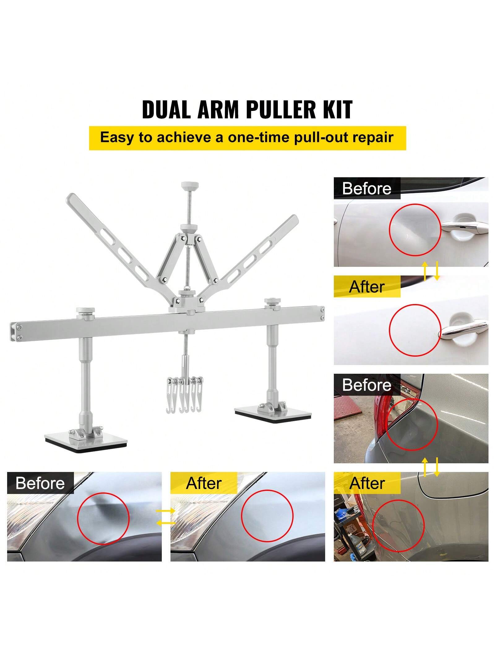 Dent Puller Rod 6 Claw Hook Dent Puller Single Leg Lifter Portable Dent Puller Aluminum Or Kit Dent Puller 75 Cm (30 Inches) 6 Claw Hook Or Kit Dent Puller 85 Cm (33.5 Inches) 6 Claw Hook For Car Dent