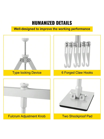 Dent Puller Rod 6 Claw Hook Dent Puller Single Leg Lifter Portable Dent Puller Aluminum Or Kit Dent Puller 75 Cm (30 Inches) 6 Claw Hook Or Kit Dent Puller 85 Cm (33.5 Inches) 6 Claw Hook For Car Dent