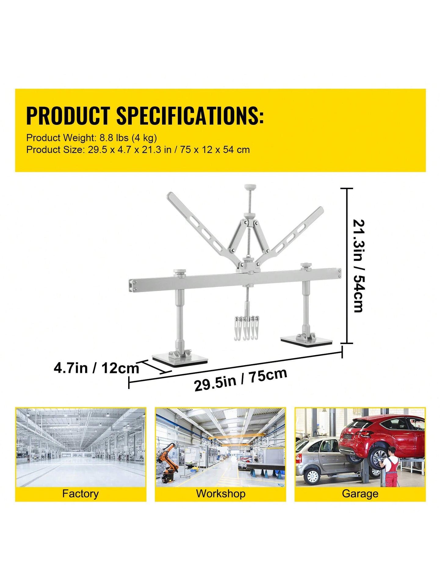 Dent Puller Rod 6 Claw Hook Dent Puller Single Leg Lifter Portable Dent Puller Aluminum Or Kit Dent Puller 75 Cm (30 Inches) 6 Claw Hook Or Kit Dent Puller 85 Cm (33.5 Inches) 6 Claw Hook For Car Dent