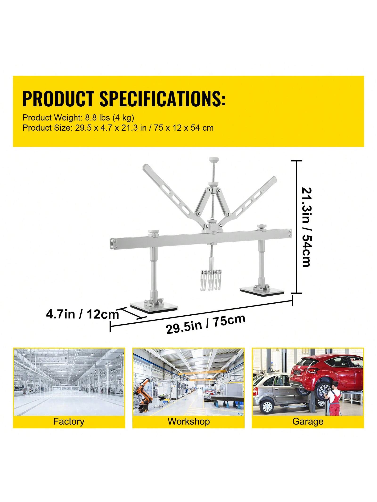 Dent Puller Rod 6 Claw Hook Dent Puller Single Leg Lifter Portable Dent Puller Aluminum Or Kit Dent Puller 75 Cm (30 Inches) 6 Claw Hook Or Kit Dent Puller 85 Cm (33.5 Inches) 6 Claw Hook For Car Dent
