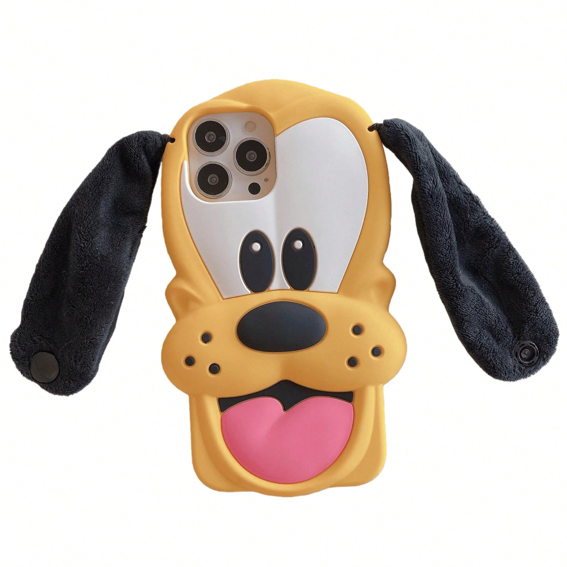Disney Hot Cute 3D For Pluto Silicone Anti-Drop Cartoon Shockproof Ls Protection Hard Cover For 17/16/15/14/13/12/11 Pro Max.Holiday Accessories.