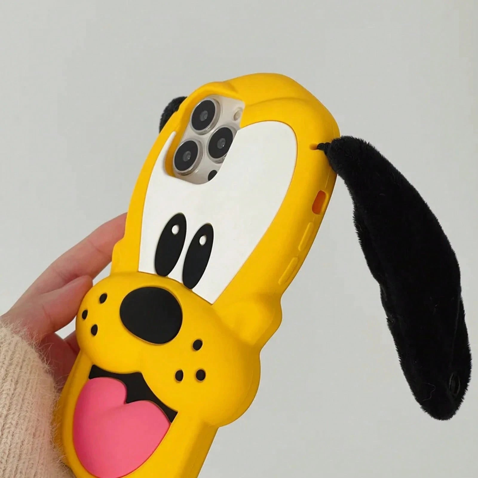 Disney Hot Cute 3D For Pluto Silicone Anti-Drop Cartoon Shockproof Ls Protection Hard Cover For 17/16/15/14/13/12/11 Pro Max.Holiday Accessories.