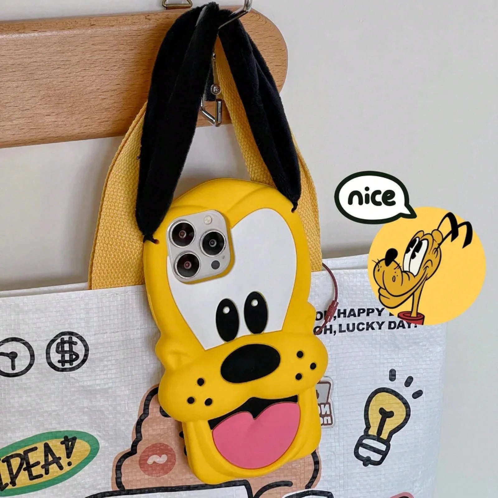 Disney Hot Cute 3D For Pluto Silicone Anti-Drop Cartoon Shockproof Ls Protection Hard Cover For 17/16/15/14/13/12/11 Pro Max.Holiday Accessories.