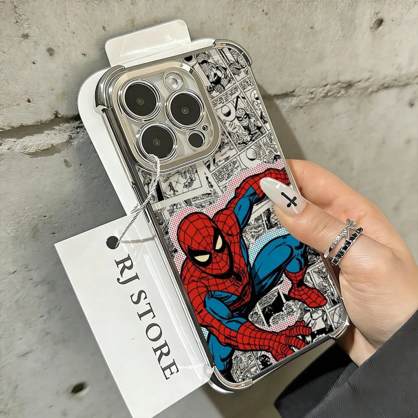 DISNEY Phone Case Cool Fashion Spidermans Phone Case For 17 17e 16e 16 15 14 13 12 11 Pro Max X XR XSMax 7 8 Mini Air Plus AntiFall Airabag.Holiday Accessories.
