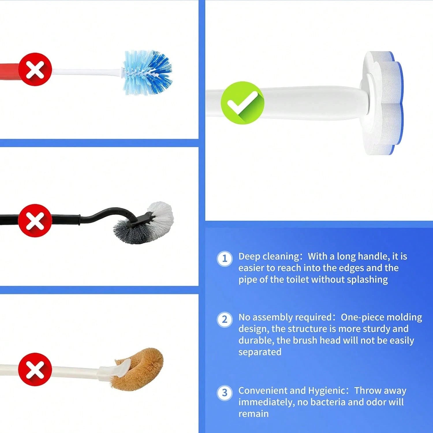 Disposable Toilet Bowl Brush With 18 Toilet Wand Refills Toilet Bowl Cleaner Wands Toilet Cleaning System Starter Kit