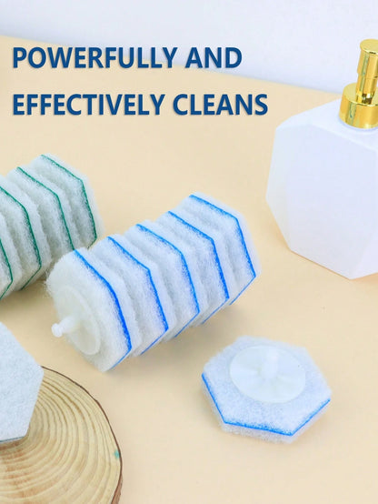 Disposable Toilet Disposable Toilet Cleaning Wand Refills, Counts Upgraded Material Disposable Toilet Cleaning Wand Heads BrushCompatible With Much Wands, Apartment Essentials, College DormEssentials