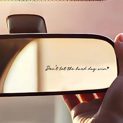 Don't Let A Bad Day Win Rearview Mirror Sticker- Car Rearview Mirror Sticker, Cup Sticker, Laptop Sticker, Refrigerator Sticker, Car Sticker, Window Sticker, Car Sticker, Gift
