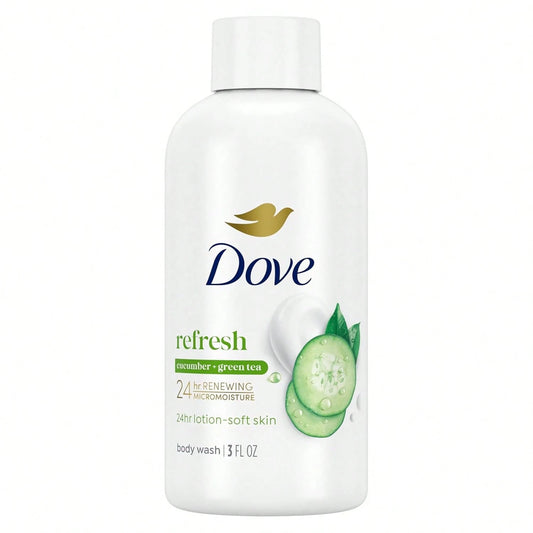 Dove Body Wash 24 Count Refreshing Cucumber And Green Tea Refreshes Skin Cleanser That Effectively Washes Away Bacteria While Nourishing Your 3 Oz