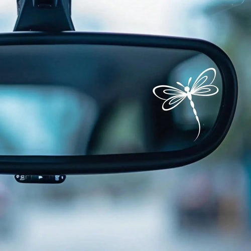 Dragonfly Rearview Mirror Sticker, Dragonfly Lover Car Sticker, Dragonfly Car Sticker, Sunshade Rearview Mirror Sticker, Rearview Mirror Sticker, Side Mirror Sticker