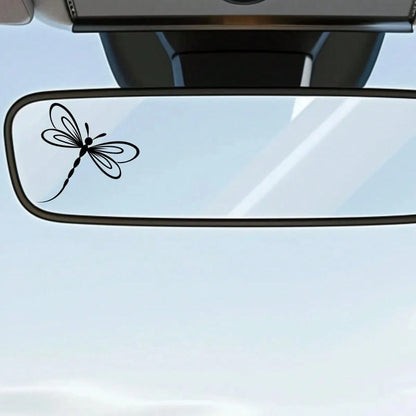 Dragonfly Rearview Mirror Sticker, Dragonfly Lover Car Sticker, Dragonfly Car Sticker, Sunshade Rearview Mirror Sticker, Rearview Mirror Sticker, Side Mirror Sticker