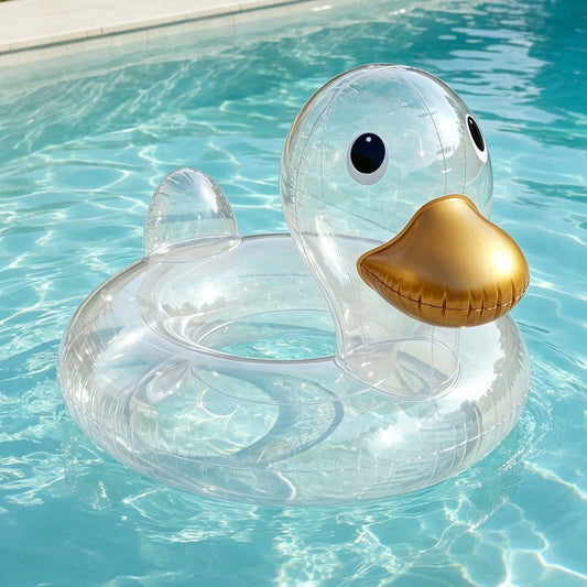 Duck Inflatable Pool Float For Kids, Swimming Ring Summer Outdoor Water Lounge Inflatable Raft Tube, Outdoor Summer Pool Party Water Toy