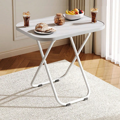 DYJ DAYIKA-S Stable Tray Table With No Assembly Required, TV Dinner Tray For Eating, Foldable Snack Tables For Bed/Sofa/ Living Room